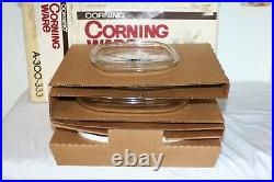 Vintage Corning Ware 6 Piece SHADOW IRIS Casserole Set in Box corningware