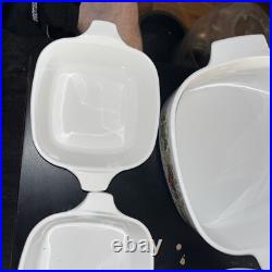 Vintage Corning Ware 7-Piece Spice Of Life Casserole Dish Set with1 Pyrex Lids Vintage Corning Ware 7-Piece Spice Of Life Casserole Dish Set with1 Pyrex Lids