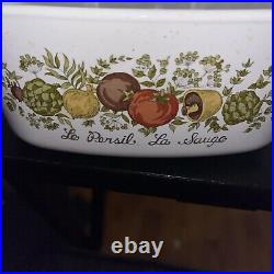 Vintage Corning Ware 7-Piece Spice Of Life Casserole Dish Set with1 Pyrex Lids Vintage Corning Ware 7-Piece Spice Of Life Casserole Dish Set with1 Pyrex Lids