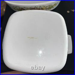Vintage Corning Ware 7-Piece Spice Of Life Casserole Dish Set with1 Pyrex Lids Vintage Corning Ware 7-Piece Spice Of Life Casserole Dish Set with1 Pyrex Lids