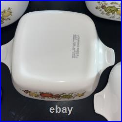 Vintage Corning Ware 7-Piece Spice Of Life Casserole Dish Set with1 Pyrex Lids Vintage Corning Ware 7-Piece Spice Of Life Casserole Dish Set with1 Pyrex Lids