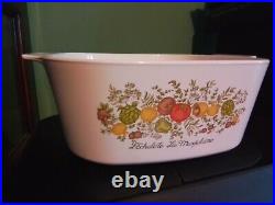 Vintage Corning Ware, A-5-B Spice of Life 5 Liter, Casserole With Lid