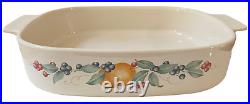 Vintage Corning Ware Abundance Casserole 4-Piece Pyrex Set with4 Amber Lids