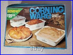 Vintage Corning Ware Baker's helper Set MINT IN ORIGINAL BOX