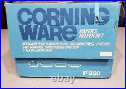 Vintage Corning Ware Baker's helper Set MINT IN ORIGINAL BOX