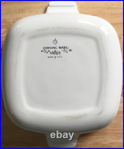 Vintage Corning Ware Blue Cornflower 1 3/4 Qt Casserole P-1 3/4-B /W Lid Used