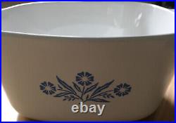 Vintage Corning Ware Blue Cornflower 1 3/4 Qt Casserole P-1 3/4-B /W Lid Used