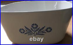 Vintage Corning Ware Blue Cornflower 1 3/4 Qt Casserole P-1 3/4-B /W Lid Used