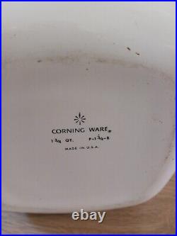 Vintage Corning Ware Blue Cornflower 1 3/4 Quart Casserole Dish P-1 3/4-b & Lid