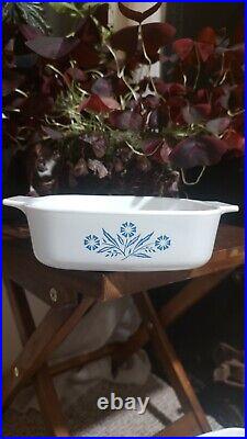 Vintage Corning Ware Blue Cornflower 11 Piece Set Kitchenware Pyrex 1970's