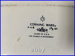 Vintage Corning Ware Blue Cornflower 5 PIECE SET No lids. P41, p43- p4b