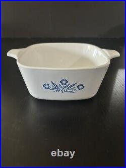 Vintage Corning Ware Blue Cornflower 8 Cookware Pieces Casserole Dishes