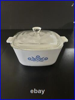 Vintage Corning Ware Blue Cornflower 8 Cookware Pieces Casserole Dishes