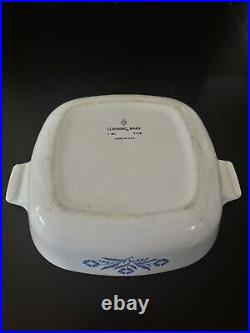 Vintage Corning Ware Blue Cornflower 8 Cookware Pieces Casserole Dishes