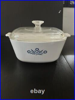 Vintage Corning Ware Blue Cornflower 8 Cookware Pieces Casserole Dishes