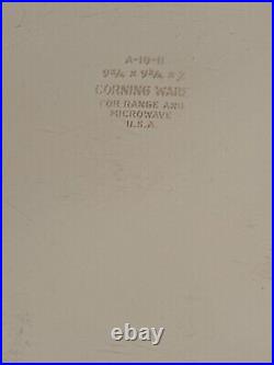 Vintage Corning Ware Blue Cornflower A-10-B 9.75x9.75x2 Casserole 2.5 Liter 1970