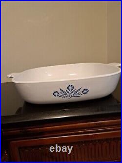 Vintage Corning Ware Blue Cornflower Borosilicate glass PYREX. 3 RARE PIECES