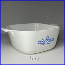 Vintage Corning Ware Blue Cornflower Casserole 1 3/4 Quart P-1 3/4-B RARE