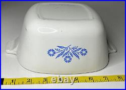 Vintage Corning Ware Blue Cornflower Casserole 1 3/4 Quart P-1 3/4-B RARE