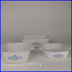 Vintage Corning Ware Blue Cornflower Casserole Dish Set 11 pieces
