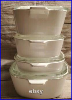 Vintage Corning Ware Blue Cornflower Casserole Dish Set 4 pieces With Lids