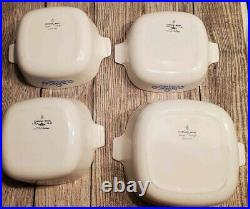 Vintage Corning Ware Blue Cornflower Casserole Dish Set 4 pieces With Lids