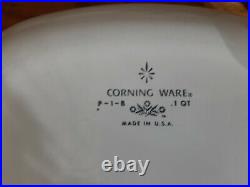 Vintage Corning Ware Blue Cornflower Casserole Dish Set 9 pieces With Lids