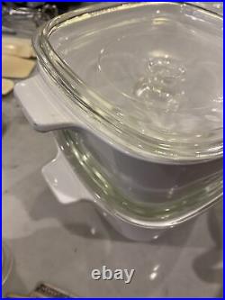 Vintage Corning Ware Blue Cornflower Casserole Dish set
