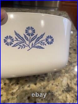 Vintage Corning Ware Blue Cornflower Casserole P-1 3/4 -B 1 3/4 Qrt. Made In USA