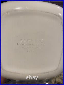 Vintage Corning Ware Blue Cornflower Casserole P-1 3/4 -B 1 3/4 Qrt. Made In USA