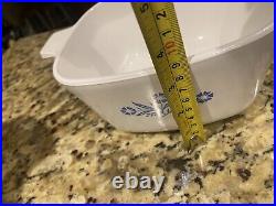 Vintage Corning Ware Blue Cornflower Casserole P-1 3/4 -B 1 3/4 Qrt. Made In USA