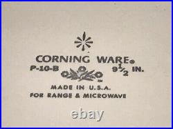 Vintage Corning Ware Blue Cornflower Casserole P-10-B 9-1/2