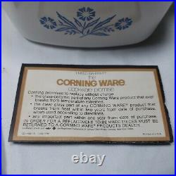 Vintage Corning Ware Blue Cornflower Cook'N' Brew A-450 New Original Box 1-3qts