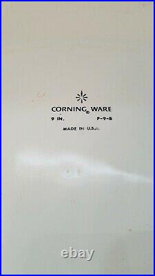 Vintage Corning Ware Blue Cornflower Dish 1960's 9 IN. P-9-B Made in U. S. A