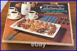 Vintage Corning Ware Blue Cornflower Electromatic Immersible Platter NIB