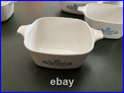 Vintage Corning Ware Blue Cornflower Lot Of 19-8 Lids/Covers, 11 Cookware
