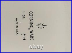 Vintage Corning Ware Blue Cornflower P-1-B 9.5 Casserole 1 qt lid chipped