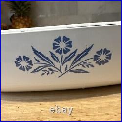 Vintage Corning Ware, Blue Cornflower P-10-B No Lid 10 IN Made In U. S. A. Rare