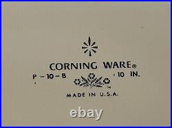 Vintage Corning Ware, Blue Cornflower P-10-B With Lid 10 IN Made In U. S. A. Rare