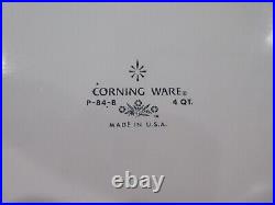 Vintage Corning Ware Blue Cornflower P-84-B 4qt great condition