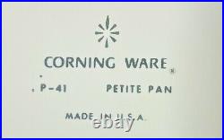 Vintage Corning Ware Blue Cornflower Petite Pan P-41 With Glass Lid P41-GC