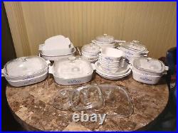 Vintage Corning Ware Blue Cornflower Set 26 Piece With Lids