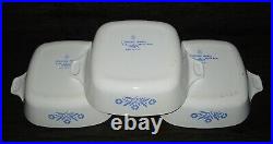 Vintage Corning Ware Blue Cornflower Set Of 6 Casserole Dishes