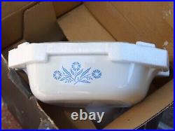 Vintage Corning Ware Blue Cornflower Trio Set P-33 New But Not Sealed in Box