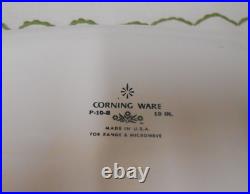 Vintage Corning Ware Blue Cornflowercasserole Dish P-10-b 10 In With LID