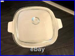 Vintage Corning Ware Blue Flower 1 3/4 Qt Baking Dish with Lid for Oven or Micro