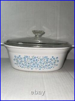 Vintage Corning Ware Blue Heather 2.5 Qts. W / Lid