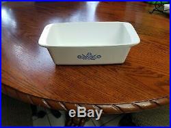 Vintage Corning Ware Blue cornflower casserole dishes with lid in mint condition
