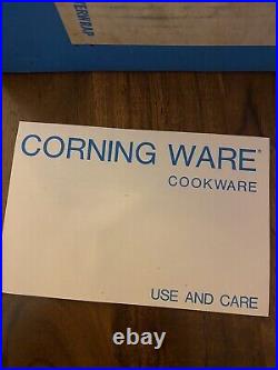 Vintage Corning Ware Casserole NEW In BOX Blue Cornflower Dish Lid P-1 1/2