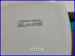 Vintage Corning Ware Cookware Spice of Life 14 Piece Set Includes 5 Glass Lids